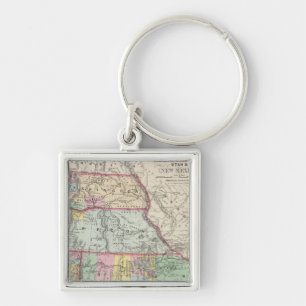 California, Oregon, Washington, Utah, New Mexico 4 Key Ring