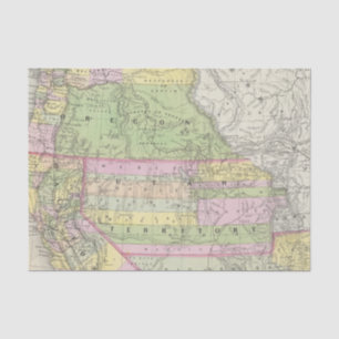 California, Oregon, Washington, Utah, New Mexico 6 Tissue Paper