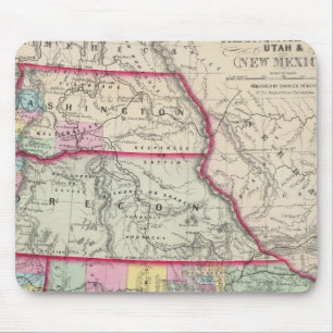 California, Oregon, Washington, Utah, New Mexico Mouse Mat