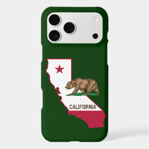 California Outline and Flag