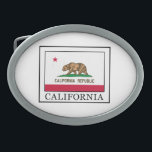California Oval Belt Buckle<br><div class="desc">California</div>