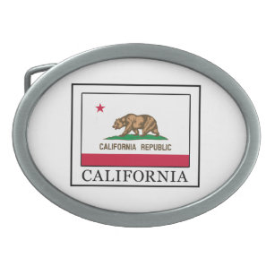 California Oval Belt Buckle