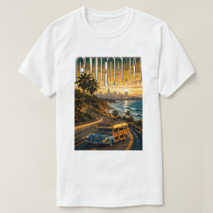 California Pacific Coast Sunset Coastal Escape T-Shirt