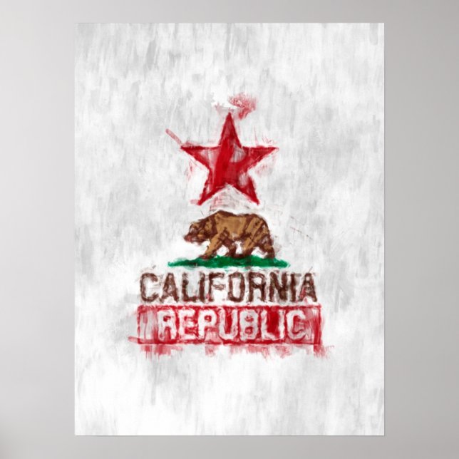 California Painterly Republic Poster (Front)