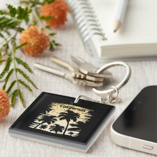 California Palm Tree Key Ring
