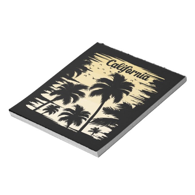 California Palm Tree Notepad (Rotated)