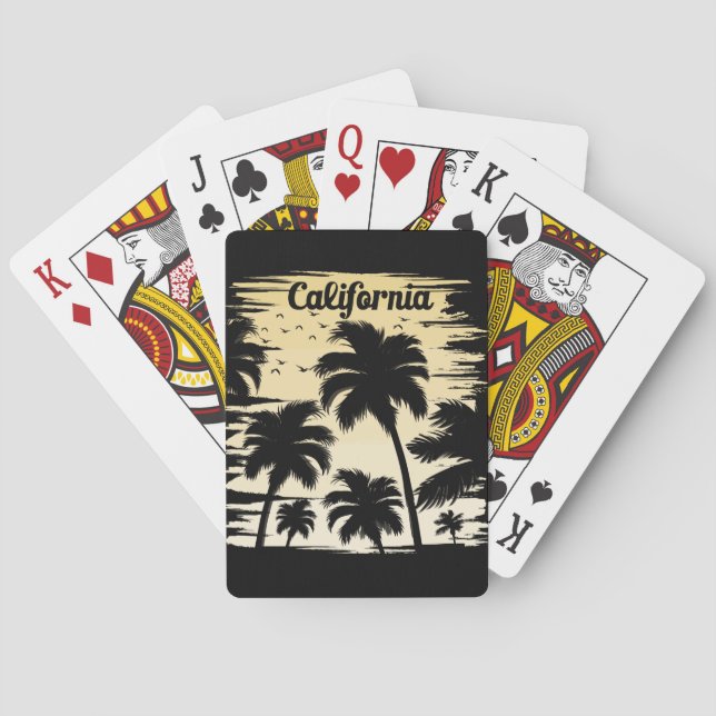 California Palm Tree Playing Cards (Back)