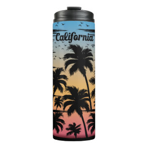 California Palm Tree Thermal Tumbler