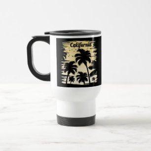 California Palm Tree Travel Mug