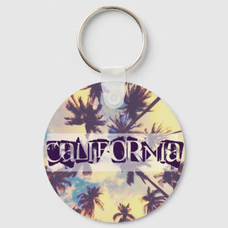 California Palm Trees Key Ring