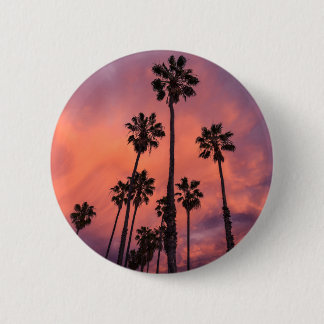 California palms 6 cm round badge