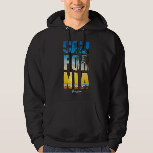 California Passion Beach Palm Tree Summer Vacation Hoodie