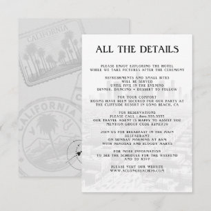 California Passport Details Enclosure Card