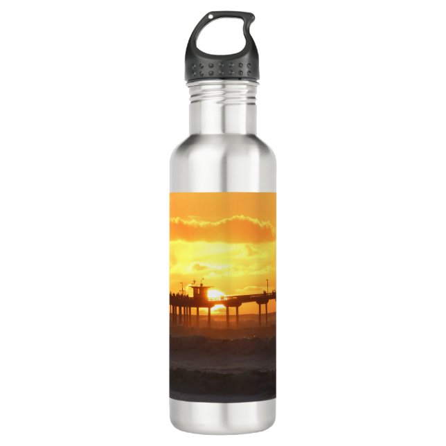 California Peer at Sunset 710 Ml Water Bottle (Front)