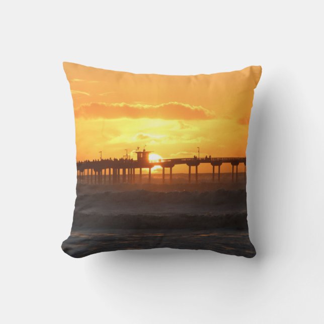 California Peer at Sunset Cushion (Front)