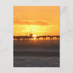 California Peer at Sunset Postcard