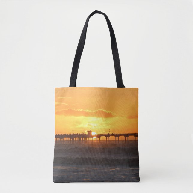 California Peer at Sunset Tote Bag (Front)