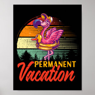 California permanent vacation beach vibes poster