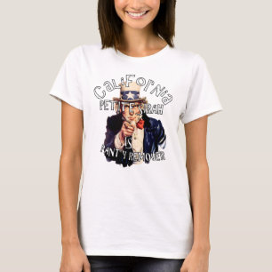 California Petite Sirah is panty remover Uncle Sam T-Shirt