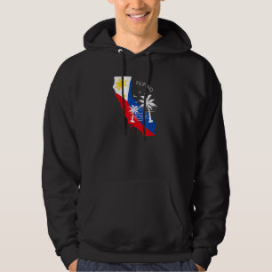 California Philippine Flag Filipino Hoodie