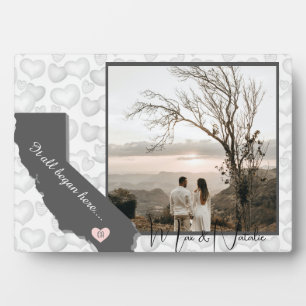 California, Photo Heart      Plaque