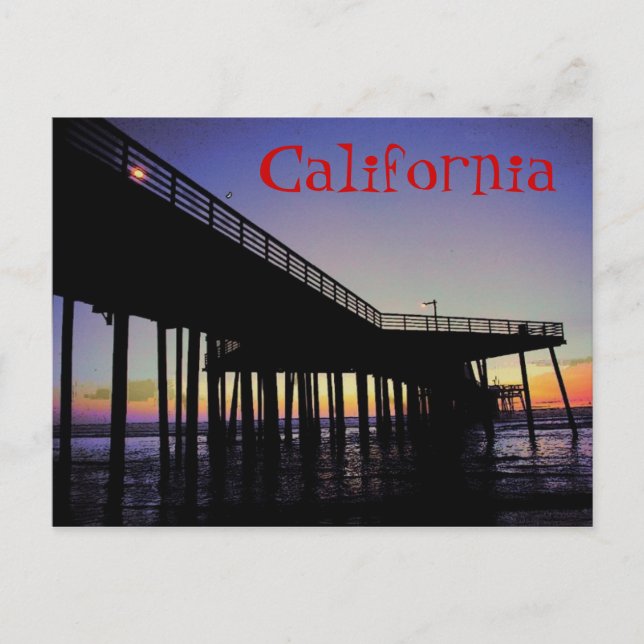 California Pier Postcard (Front)
