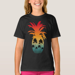 CALIFORNIA PINEAPPLE SUNSET PALM TREES T-Shirt