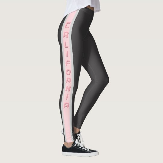 California Pink and Grey Leggings
