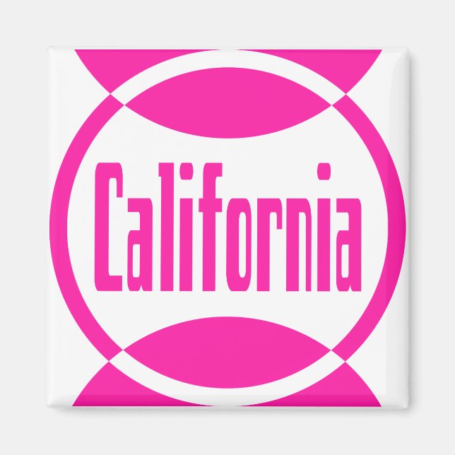 California Pink Logo Design #1 Magnet (Front)