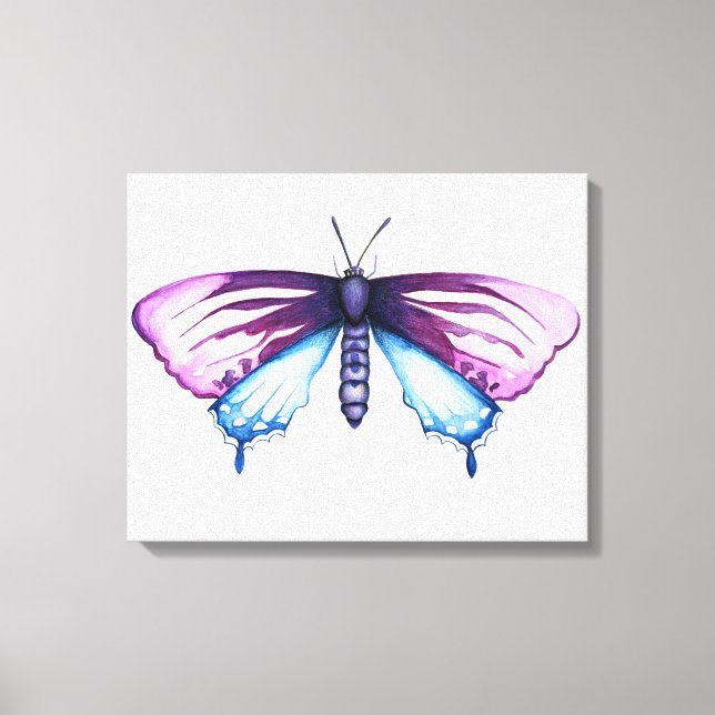 California pipevine swallowtail butterfly canvas print (Front)