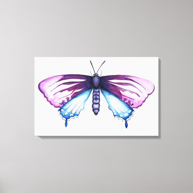 California pipevine swallowtail butterfly canvas print (Front)