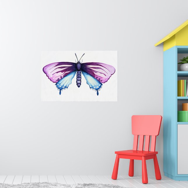 California pipevine swallowtail butterfly poster (Nursery 1)