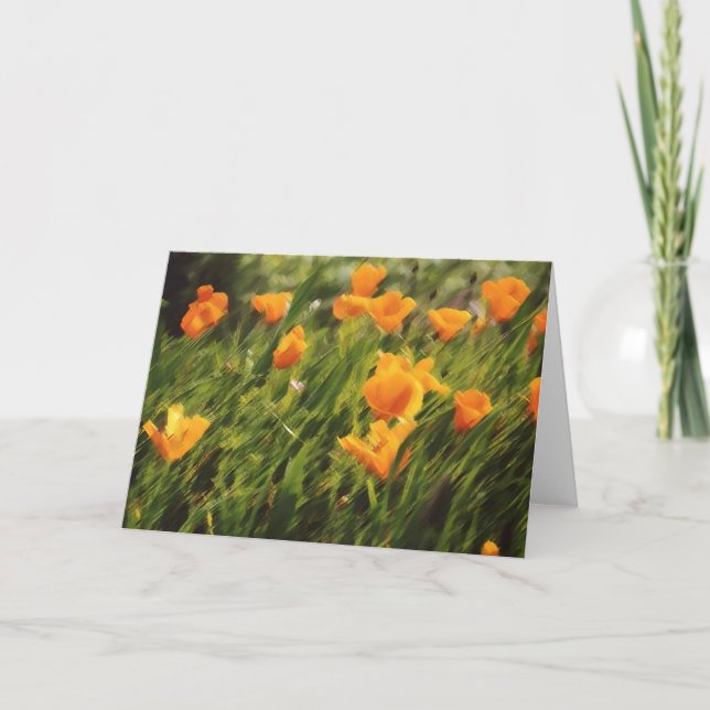 California Poppies 01 Card (Front)