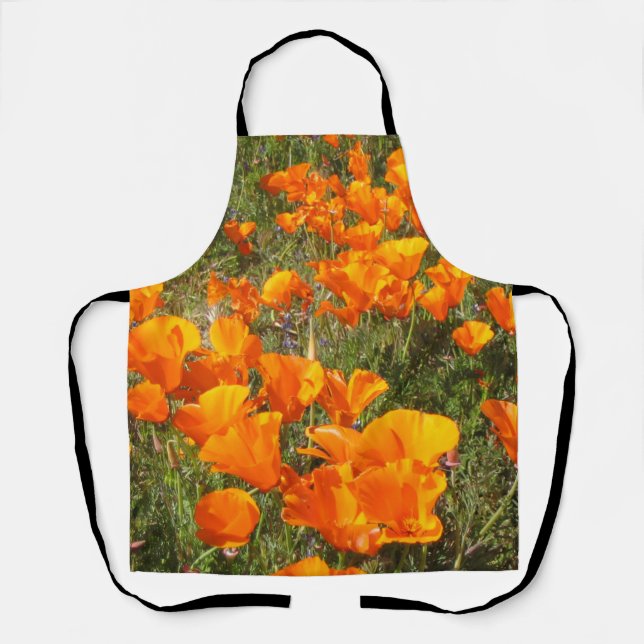 California Poppies Allover Apron (Front)