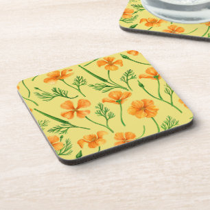 California poppies coaster
