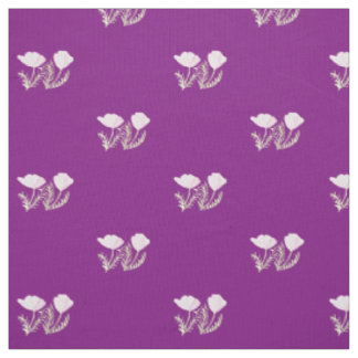 California poppies fabric