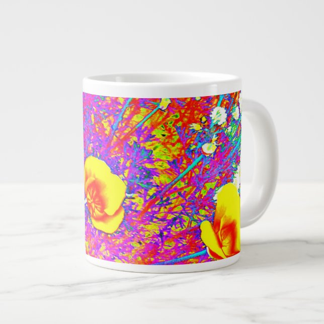 CALIFORNIA POPPIES LARGE COFFEE MUG (Front Right)