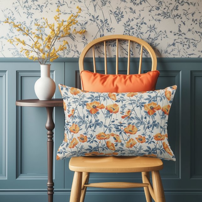 California Poppies Lumbar Cushion (Creator Uploaded)