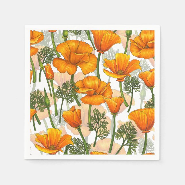 California poppies napkin (Front)