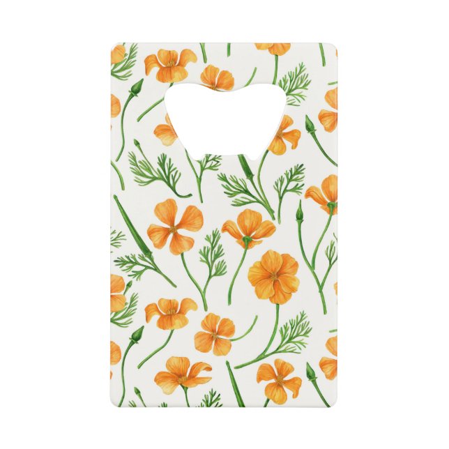 California poppies, summertime flowers, orange wil (Front)