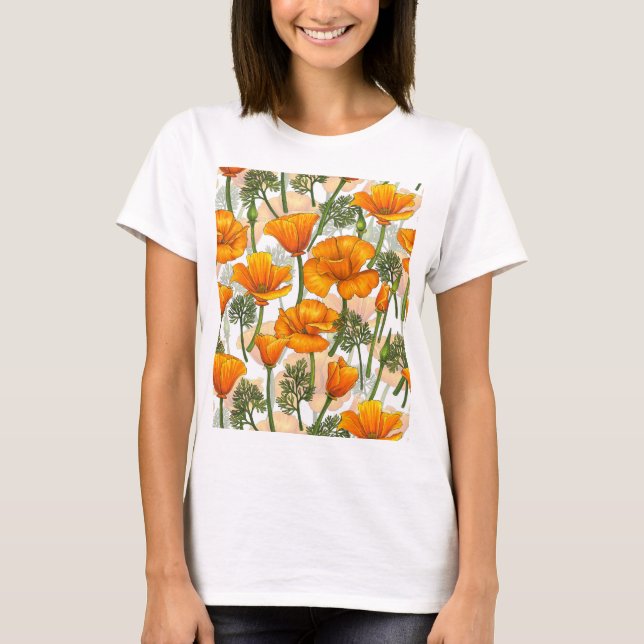 California poppies T-Shirt (Front)