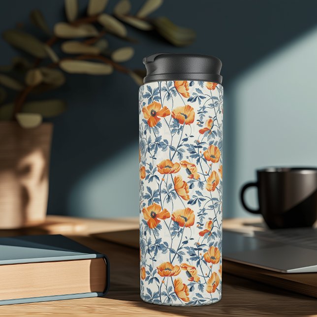 California Poppies Thermal Tumbler (Creator Uploaded)