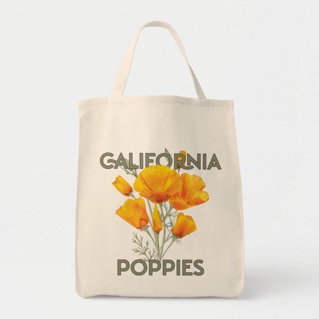 California Poppies Tote Bag (Front)