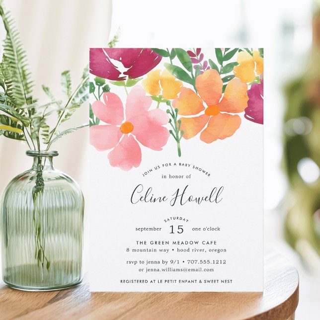 California Poppy | Baby Shower Invitation (Creator Uploaded)