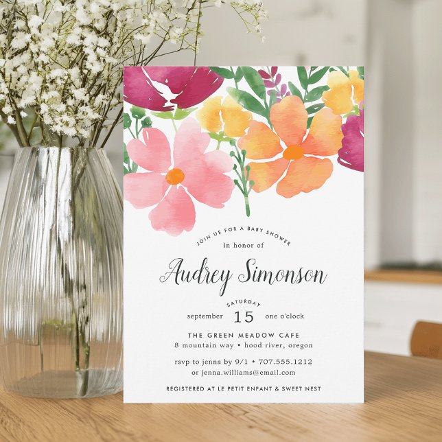 California Poppy | Baby Shower Invitation (Creator Uploaded)