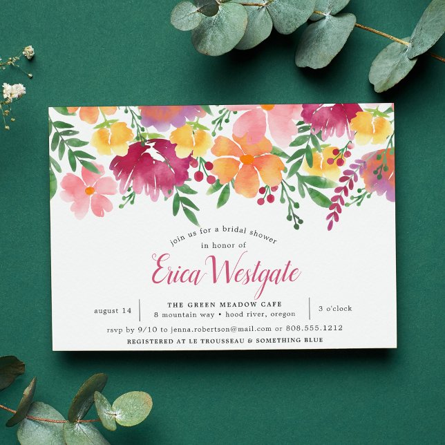 California Poppy | Bridal Shower Invitation (Creator Uploaded)