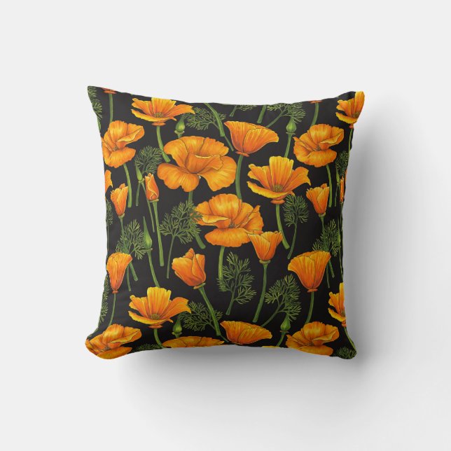 California poppy cushion (Front)