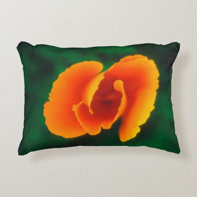 California Poppy Decorative Cushion (Front)
