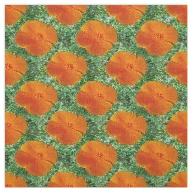 California Poppy Fabric (Swatch)