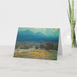 California Poppy Field   Granville Redmond Card